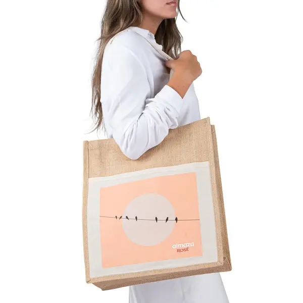 Almaza Rose Jute Bag